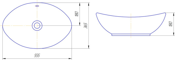 Раковина Bellezza Гамма-56 4620008193823